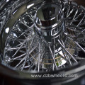 24x9 24x10 Chrome Silver Wire Wheel Rim